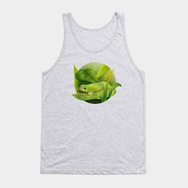 Giant Day Gecko Tank Top by CleanRain3675